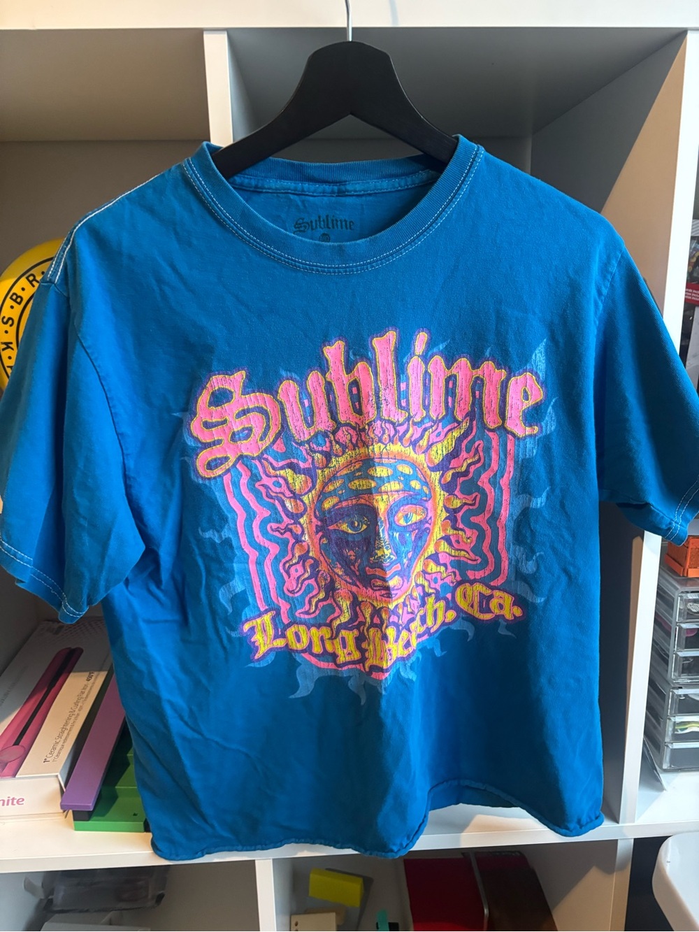Menβs sublime blue tee